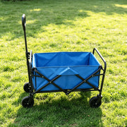 Avoltrix 130L Heavy Duty Folding Beach Trolley Cart – 120kg Load Capacity, Oxford Fabric & Iron Frame, All-Terrain Wheels, Portable Collapsible Wagon for Beach, Garden & Camping