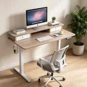 Avoltrix Electric Standing Desk 120×60cm, Height Adjustable Desk with Drawer & 3 Memory Settings