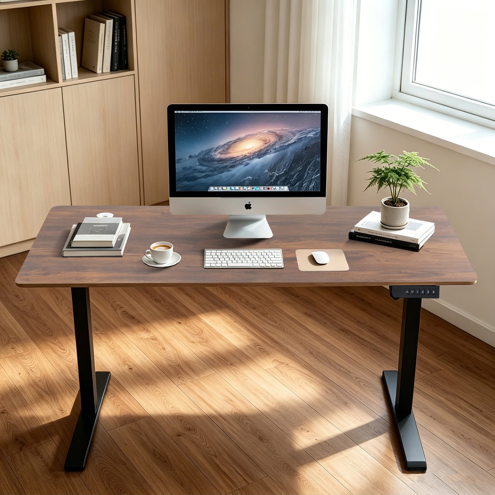 Avoltrix Electric Standing Desk 120 × 60 cm, Height Adjustable Sit-Stand Desk with 3 Memory Presets, 70 kg Heavy-Duty Ergonomic Computer Desk for Home Office