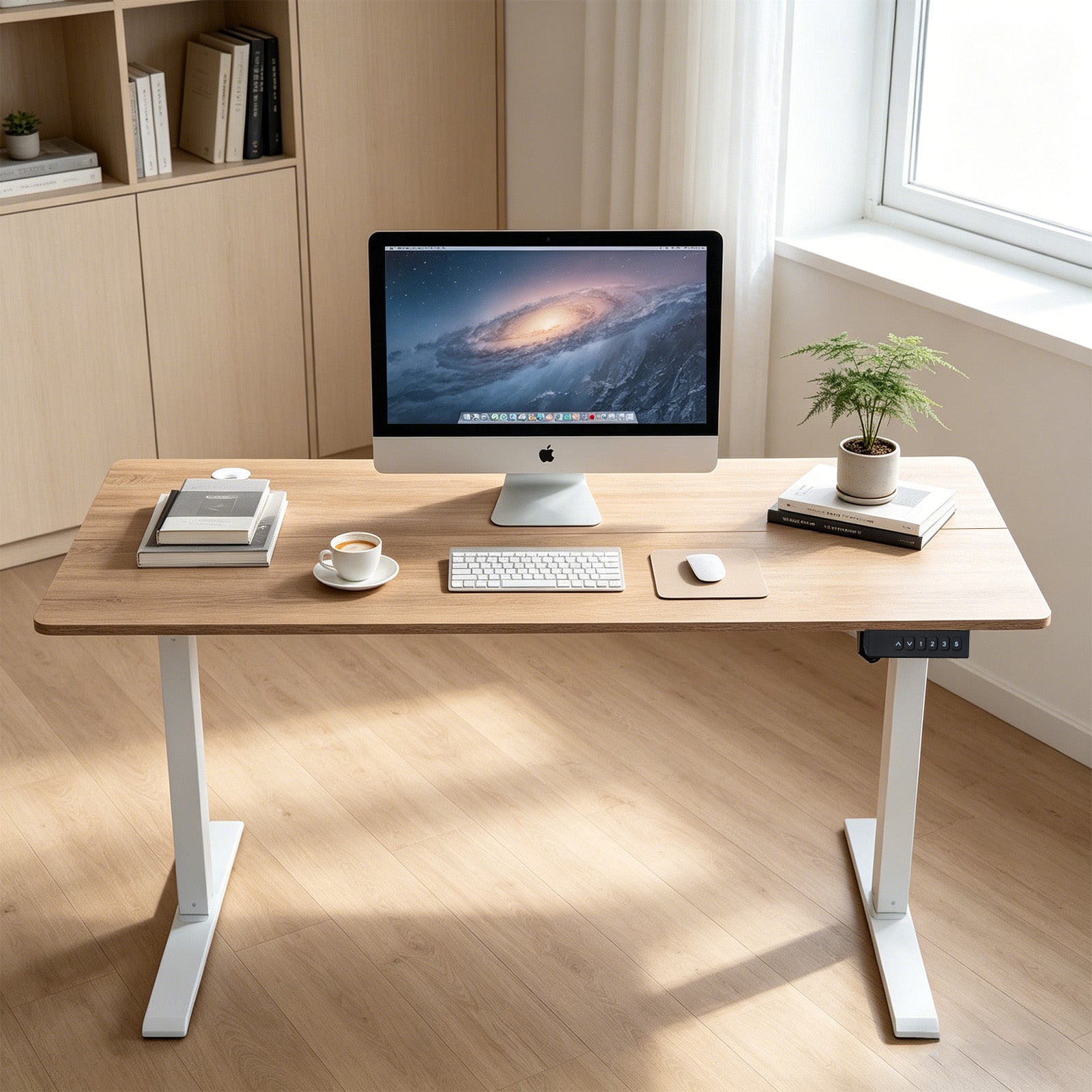 Avoltrix Electric Standing Desk 120 × 60 cm, Height Adjustable Sit-Stand Desk with 3 Memory Presets, 70 kg Heavy-Duty Ergonomic Computer Desk for Home Office