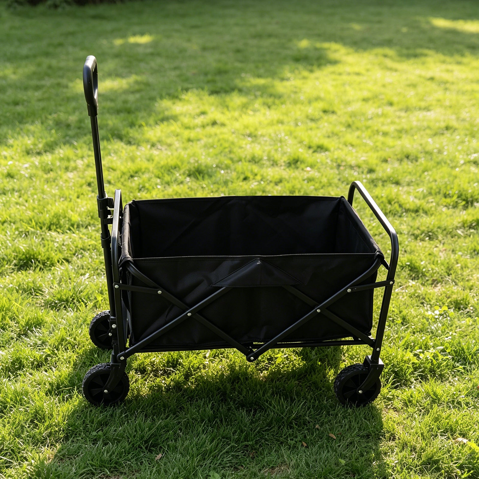 Avoltrix 130L Heavy Duty Folding Beach Trolley Cart – 120kg Load Capacity, Oxford Fabric & Iron Frame, All-Terrain Wheels, Portable Collapsible Wagon for Beach, Garden & Camping