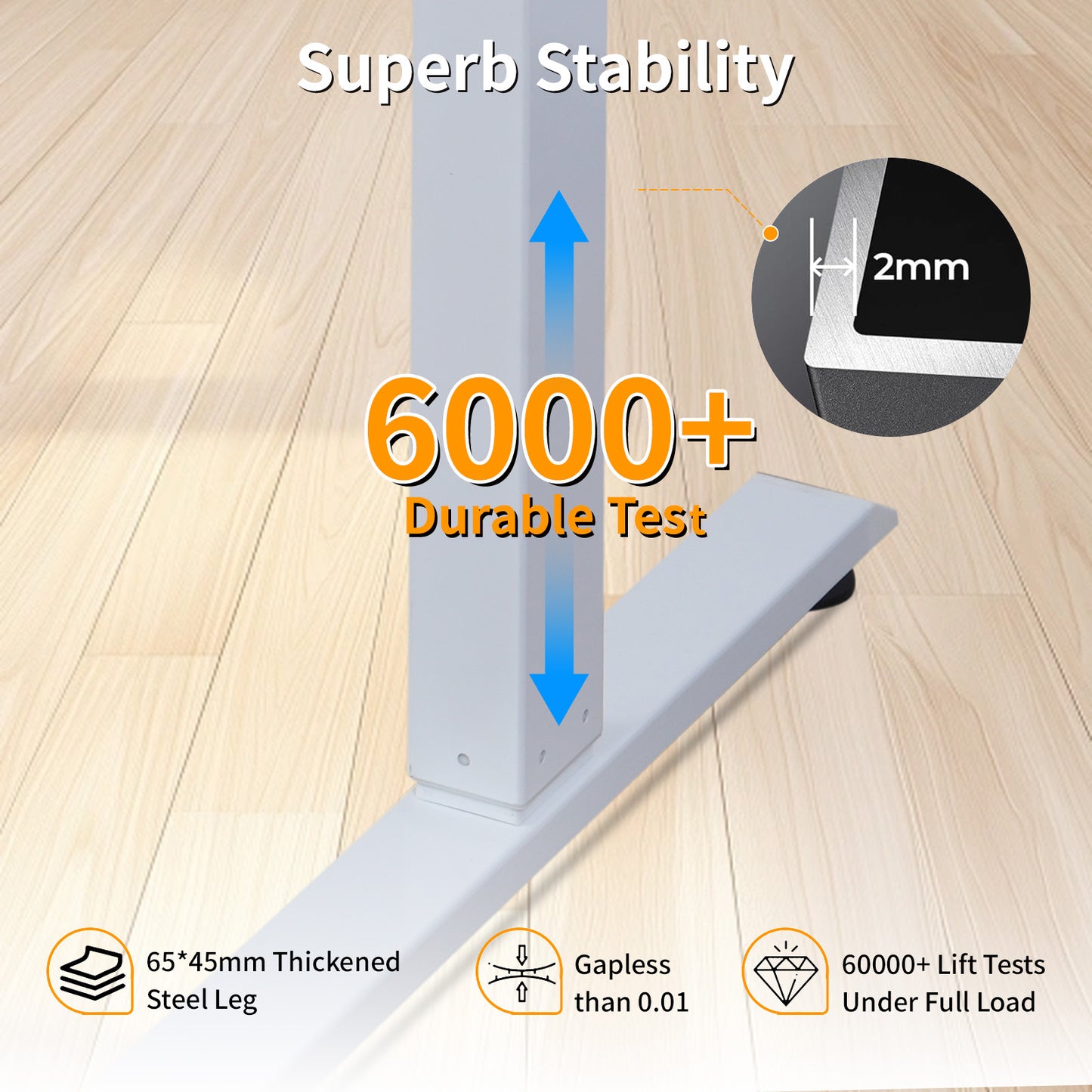 140 × 60 cm Electric Height Adjustable Standing Desk – Sit Stand Computer Table with Digital Control, Hooks & Large Worktop for Home Office, Light Wood