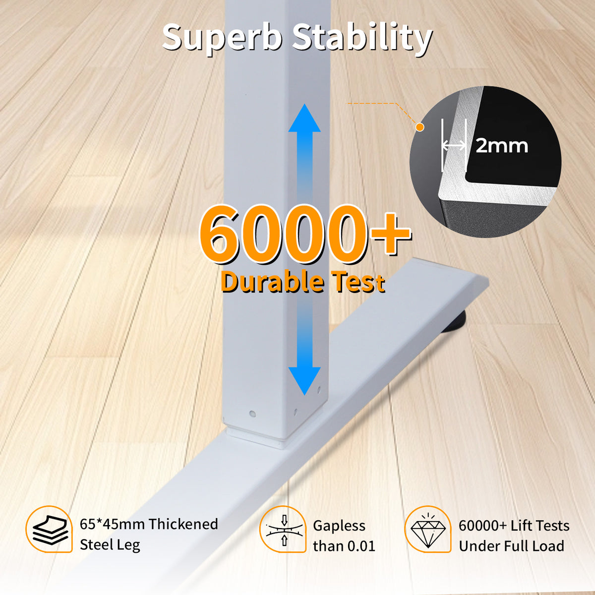 140 × 60 cm Electric Height Adjustable Standing Desk – Sit Stand Computer Table with Digital Control, Hooks & Large Worktop for Home Office, Light Wood