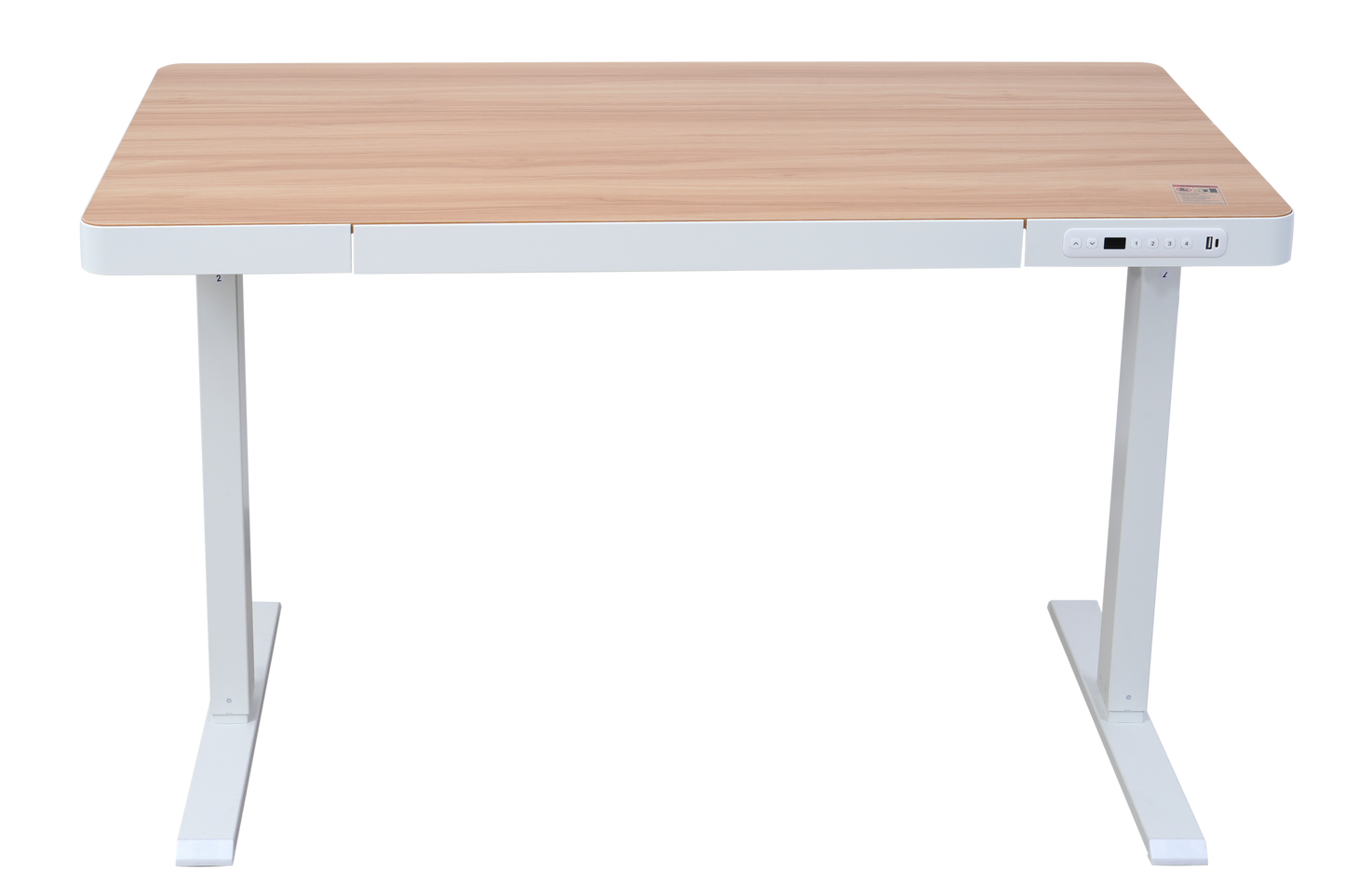 Upgrade Your Workspace with Avoltrix Electric Standing Desk | Adjustable Height, Drawer, USB & Power | 120×60 cm Maple