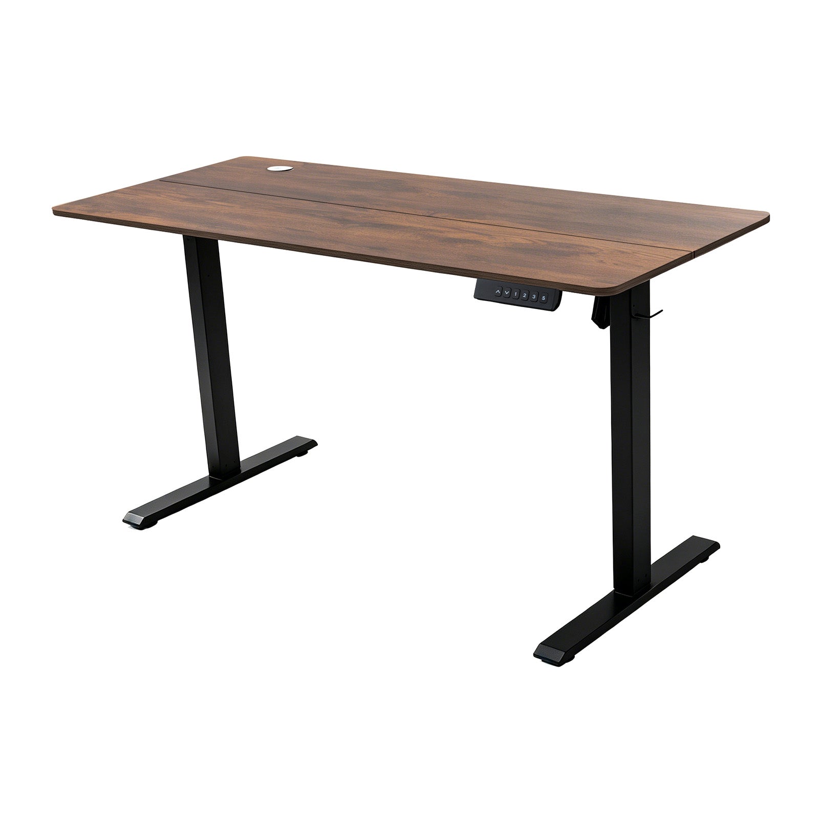 Avoltrix Electric Standing Desk 140x60cm, Height Adjustable Sit Stand Desk with 3 Memory Presets, Ergonomic Home Office Desk, 70kg Heavy-Duty Steel Frame, Tiger Oak Wood Grain